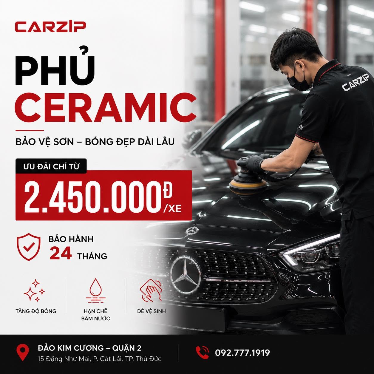 Gói Phủ Ceramic Ô Tô Cao Cấp - Bảo Vệ Sơn Bóng Đẹp Dài Lâu Chỉ Từ 2.450.000Đ